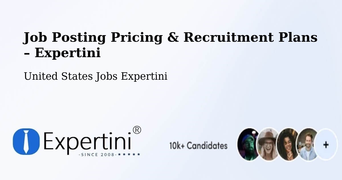 Job Posting Pricing & Recruitment Plans – Wayne - Wayne, United States Jobs Expertini